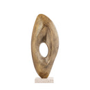 PTMD Kellaine Brass Casted Alu Statue Travertine Base