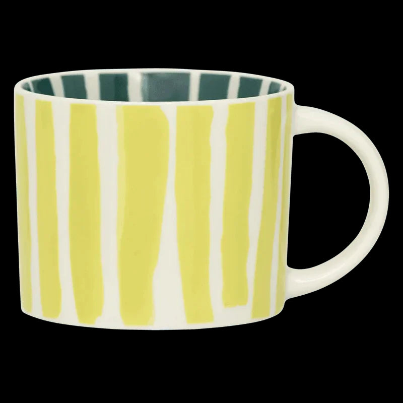 LINDA. x UNC mug Tazza with printed stripes inside & outside A