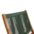 Rope opvouwbare loungestoel groen