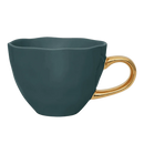 Good Morning cup Cappuccino / Tea Blue Green (set 4)