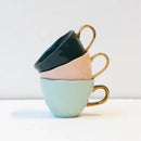 Good Morning cup Cappuccino / Tea Celadon (set 4)