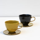 Good Morning cup Cappuccino / Tea Amber Green (set 4)