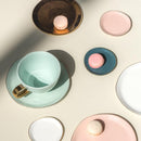 Good Morning plate Ø9 cm Old Pink (set 4)