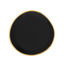 Good Morning plate Ø9 cm Black (set 4)