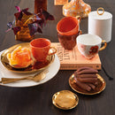 Good Morning plate Ø9 cm Gold (set 4)