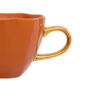 Good Morning cup Cappuccino / Tea Burnt Orange (set 4)