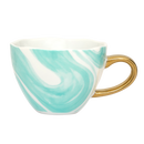 Good Morning cup Cappuccino / Tea Emerald Green (set 4)