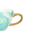 Good Morning cup Cappuccino / Tea Emerald Green (set 4)