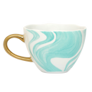 Good Morning cup Cappuccino / Tea Emerald Green (set 4)