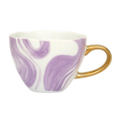Good Morning cup Cappuccino / Tea Emerald Violet (set 4)