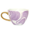 Good Morning cup Cappuccino / Tea Emerald Violet (set 4)