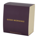 Good Morning Cup Cappuccino/Tea and Plate evergreen sprig in gift pack