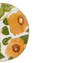 Good Morning plate Floral Art Caramel