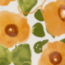 Good Morning plate Floral Art Caramel