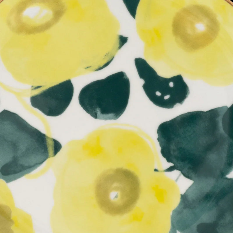 Good Morning plate Floral Art Limelight