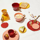 Good Morning plate Ø9 cm Daylily (set 4)