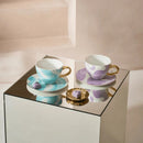 Good Morning Cup Cappuccino/Tea and Plate Valuri Violet in gift pack