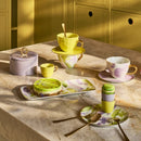 Good Morning cup Cappuccino/Tea and Plate Lime light in gift pack