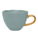 Good Morning Cup Cappuccino/Tea and Plate Papaya/slate in gift pack