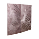 Erike Bronze Casted Alu Wall Panel Wave In 2 Parts