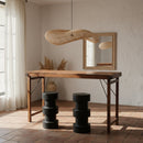 Markt bartafel bruin opklapbaar