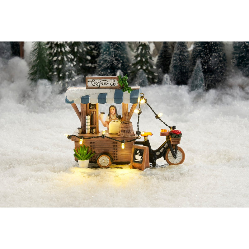 LuVille Kerstdorp Miniatuur Coffee to go