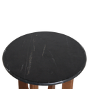 Brunei bijzettafel marmer zwart