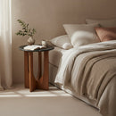 Brunei bijzettafel marmer zwart