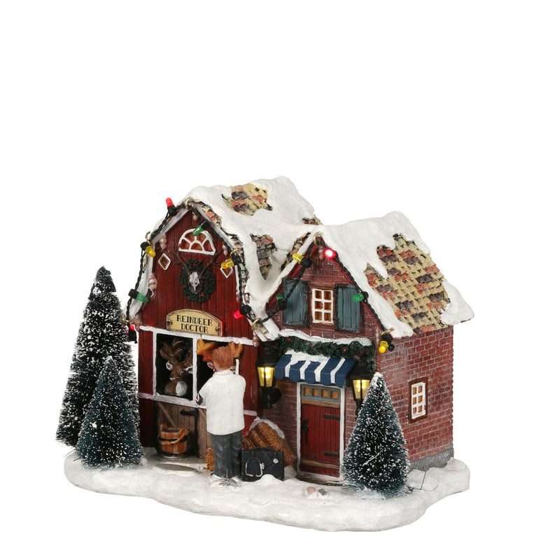 LuVille Kerstdorp Miniatuur Rendieren Dokter