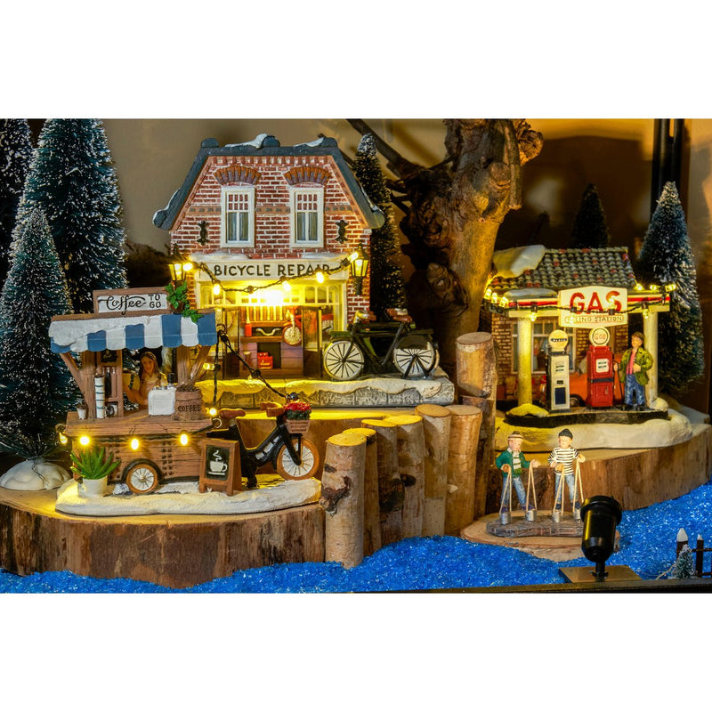 LuVille Kerstdorp Miniatuur Coffee to go