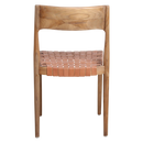 Freya eetkamerstoel naturel leer