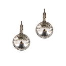 Classic Disc Earhangers - Rhodium