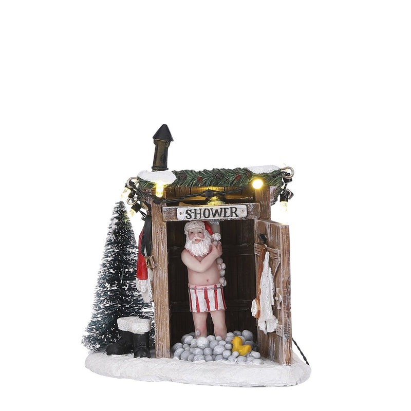 LuVille Kerstdorp Miniatuur Naakte Kerstman
