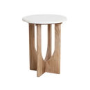 Kuching bijzettafel marmer wit