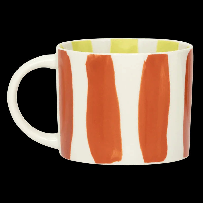 LINDA. x UNC mug Tazza with printed stripes inside & outside B