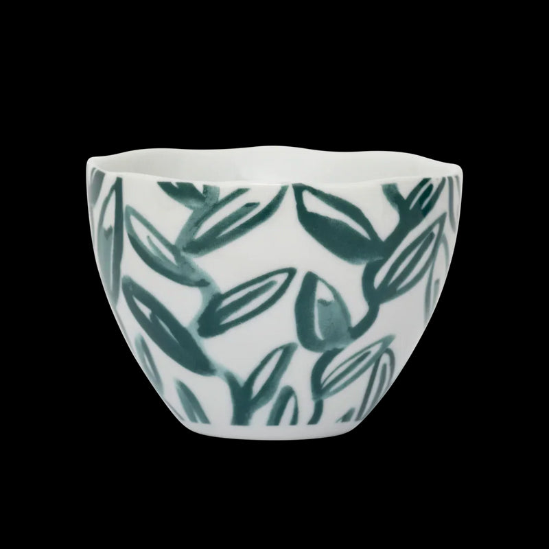Good Morning cup Leaves Aqua
