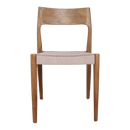 Freya tuinstoel naturel - donker teakhout