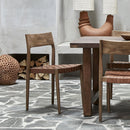 Freya eetkamerstoel naturel leer