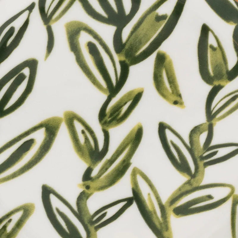 Good Morning plate Leaves Evergreen Sprig