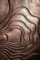 Erike Bronze Casted Alu Wall Panel Wave In 2 Parts