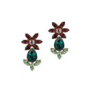 Tropical Flower Earrings Small