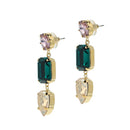 Lady Kate Statement Earrings Emerald