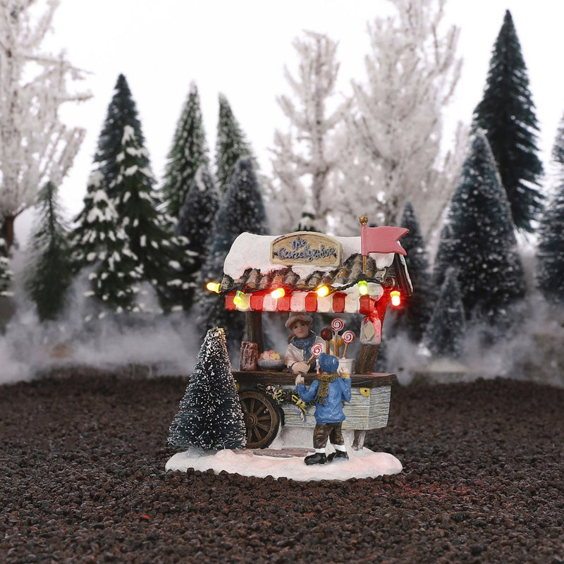 LuVille Kerstdorp Miniatuur Snoepkraampje