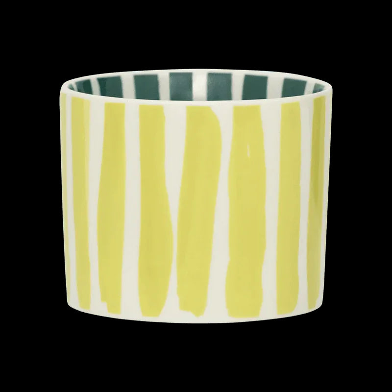 LINDA. x UNC mug Tazza with printed stripes inside & outside A