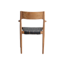 Freya eetkamerstoel met armleuning zwart