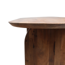 Bullnose eettafel bruin gesloten onderstel