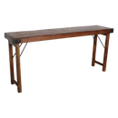 Console tafel opklapbaar bruin