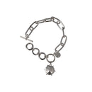 Rhodium and Crystal Bracelet