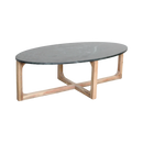 Ovale marmeren salontafel - Groen