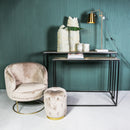 Kae Gold Alu Black Iron Rectangular Sidetable Set 2